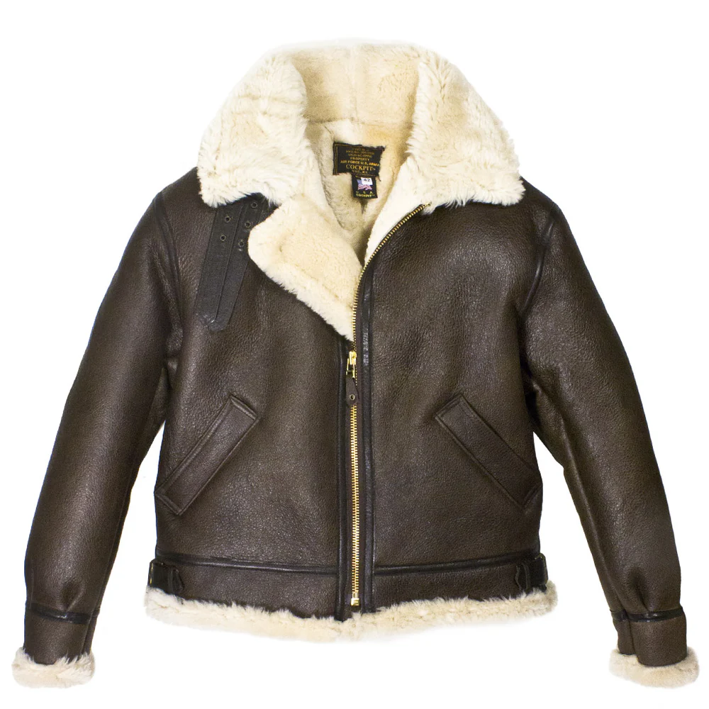 B3 Sheepskin Leather Bomber Jacket