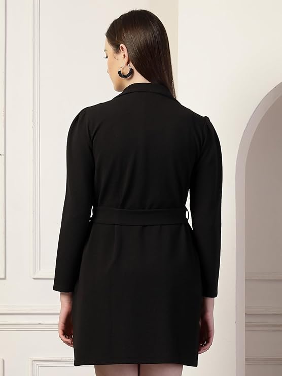 Black Shearling Coat Long