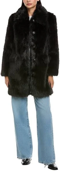 Black Shearling Coat Womens