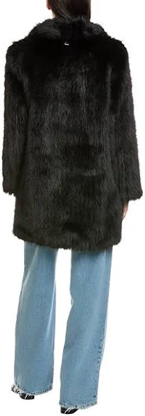 Black Shearling Coat Womens