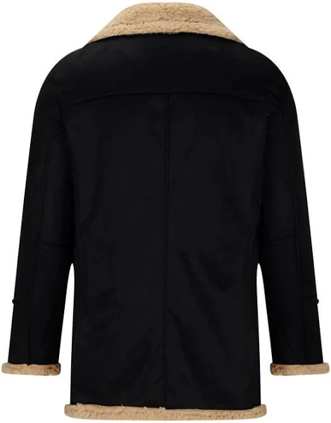 Black Shearling Jacket Mens