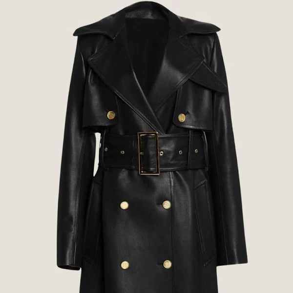 Black Sheepskin Coat Ladies