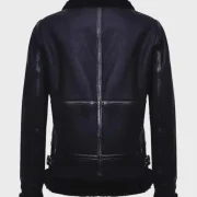 black sheepskin coat zara