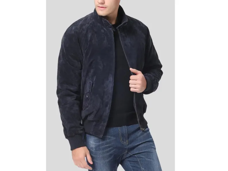 Blue Sheepskin Coat