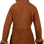 brown coat shearling