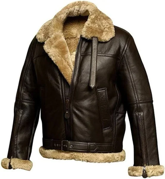Mens Sheepskin Flight Jacket