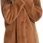 brown shearling coat