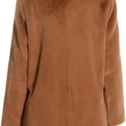 brown shearling coat