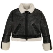 cropped sheepskin jacket