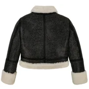 cropped sheepskin jacket