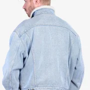 denim and sheepskin jacket