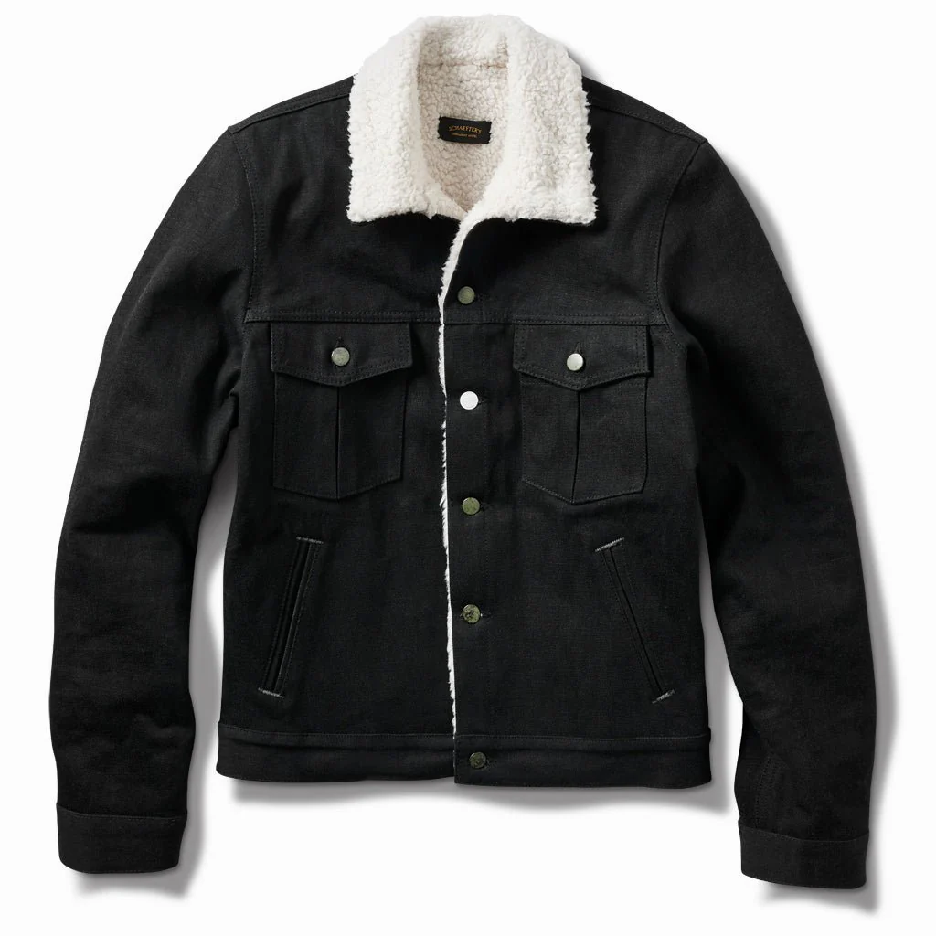 Denim Jacket Sheepskin Collar