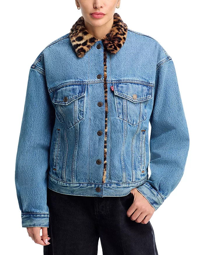 Denim Sheepskin Coat