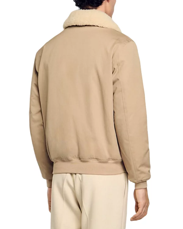 Denim Sheepskin Jacket Mens