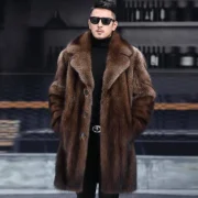 fake sheepskin coat mens