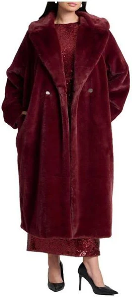 fake sheepskin coat womens