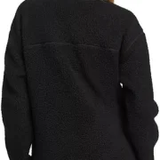 faux shearling black jacket