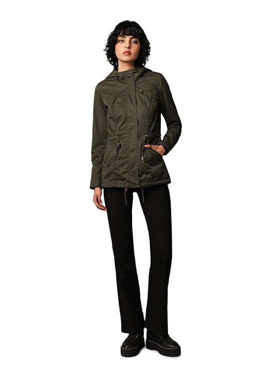 Faux Shearling Coat Brown