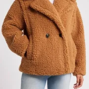 faux shearling coat jacket