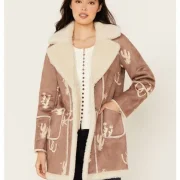 faux shearling coatigan