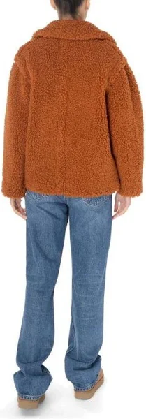 faux suede sheepskin coat
