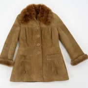 fitted sheepskin coat