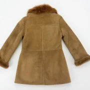 fitted sheepskin coat