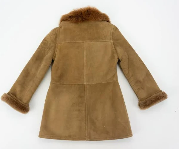 fitted sheepskin coat