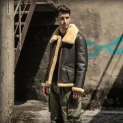 flight jacket sheepskin