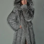 Fluffy sheepskin coat