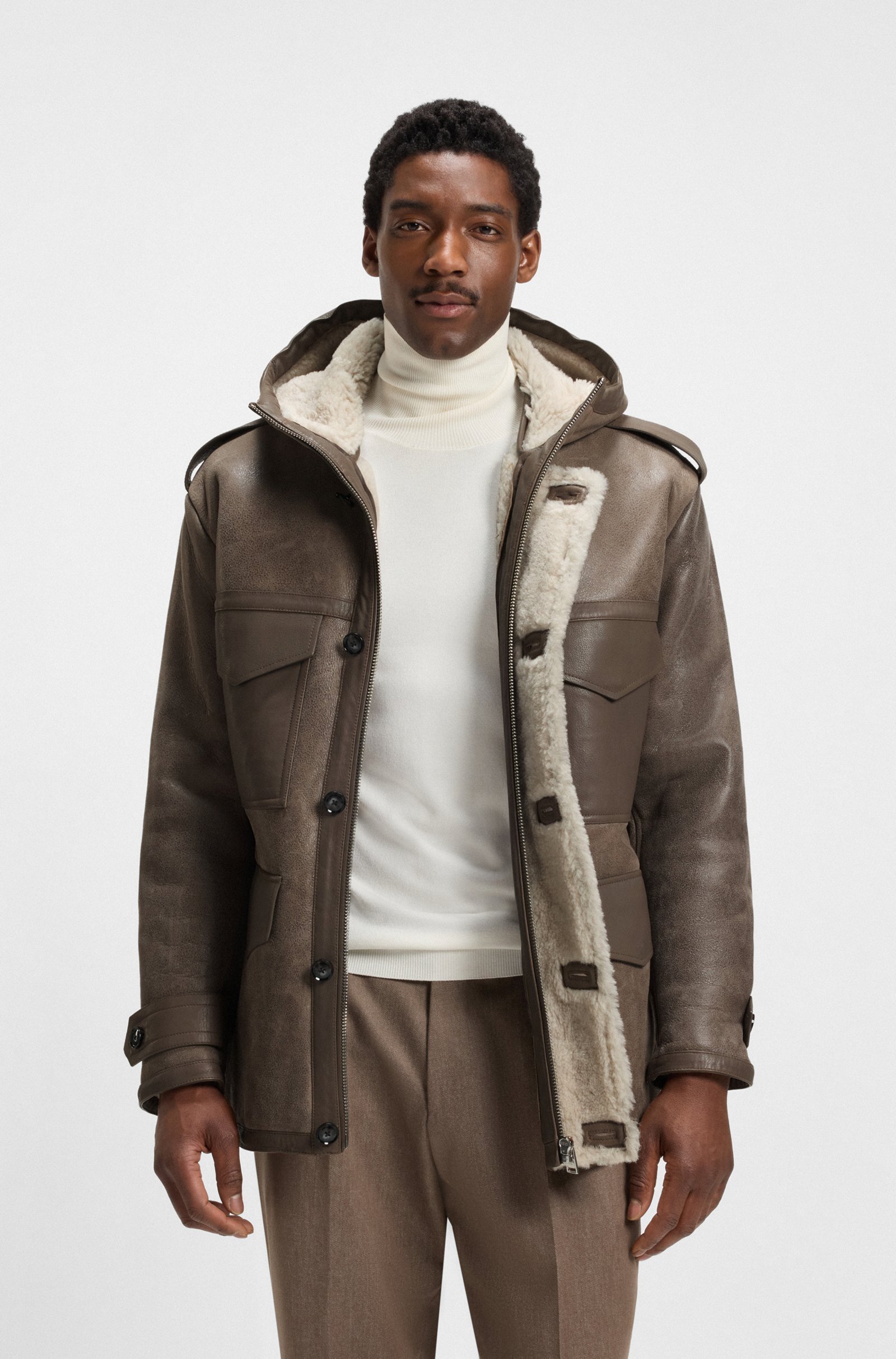 Hugo Boss Sheepskin Coat