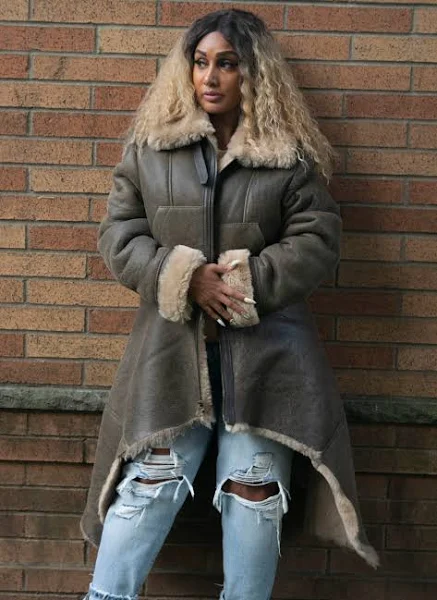 jigsaw sheepskin coat