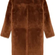 ladies brown sheepskin coat