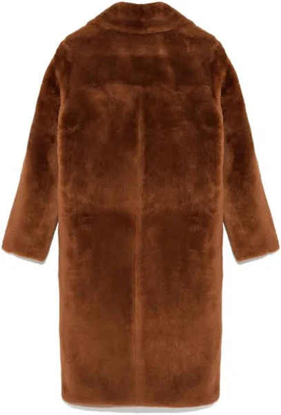 ladies brown sheepskin coat