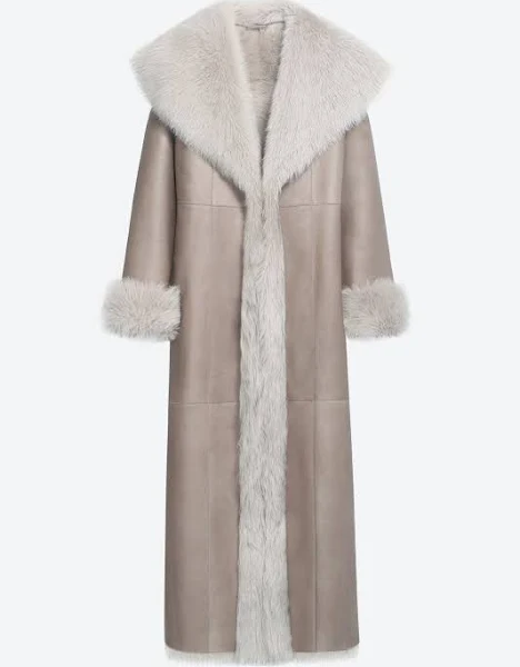 Ladies Long Shearling Coats