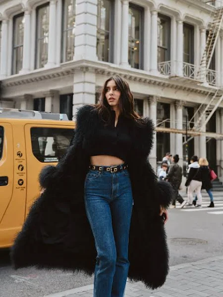 ladies long sheepskin coats