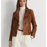 leather and sheepskin jacket