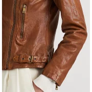 leather and sheepskin jacket