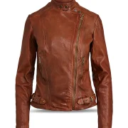 leather and sheepskin jacket