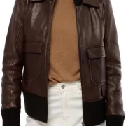 leather flight jacket womens