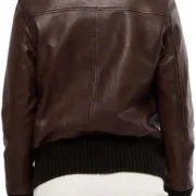 leather flight jacket womens
