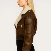 leather flying jacket womens