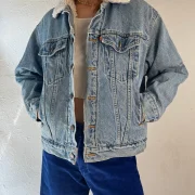 levis sheepskin denim jacket