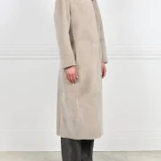 long shearling coat womens