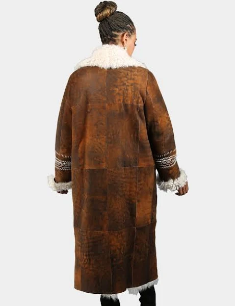 Long Sheepskin Coat Ladies
