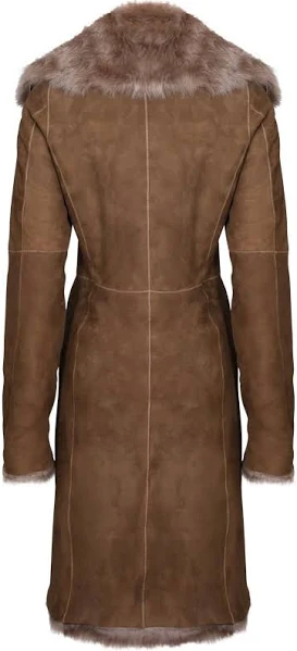 long womens shearling coat