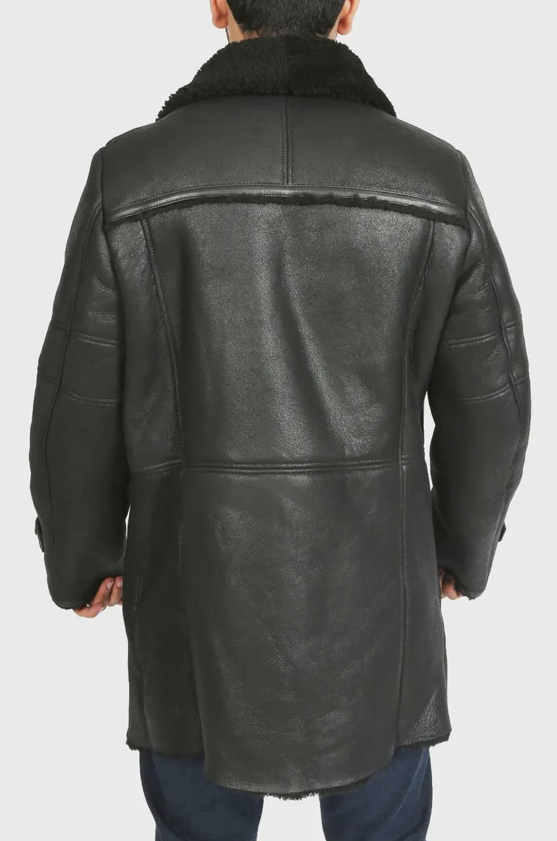 Longline Shearling Coat