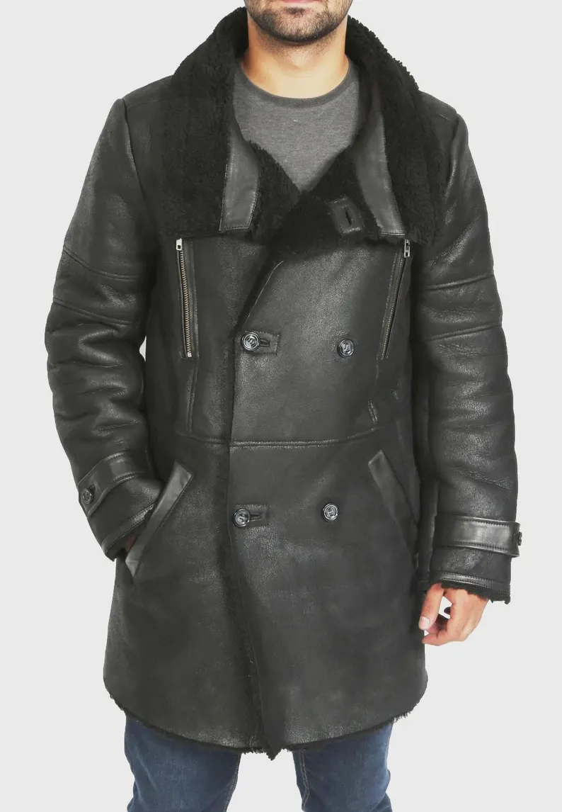 Longline Shearling Coat