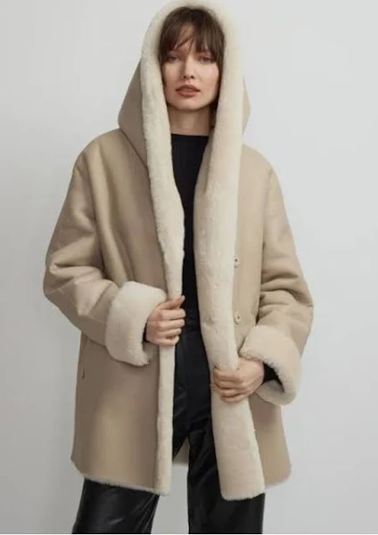 loose sheepskin coat