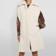 maje sheepskin coat